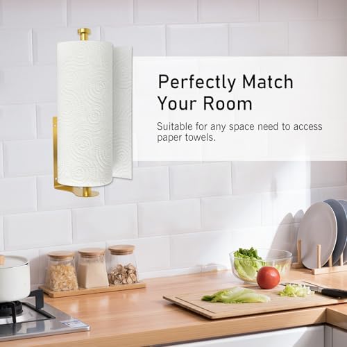 SetSail Paper Towel Holder, Single Hand Operable Paper Towel Holder Under - Image 4