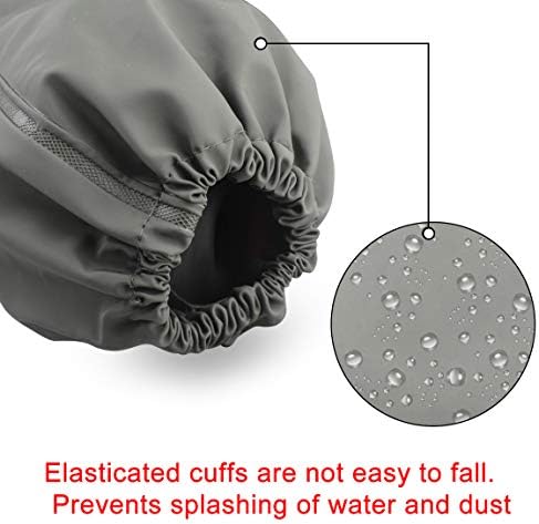 Eiito Extra-Long 26" Rubber Pond Gloves, Chemical Resistant PVC Reusable Heavy - Image 2