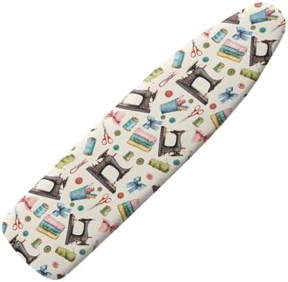 Beige Laundry Ironing Board Cover and Padding Standard Size Table Top Iron by Tongluoye