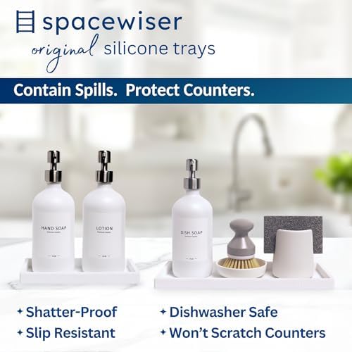 Spacewiser Countertop & Vanity Silicone Tray – 2 PC Set - Image 2