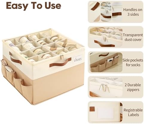 Varhomax Shoe Organizer Box 2 Pack - Image 6