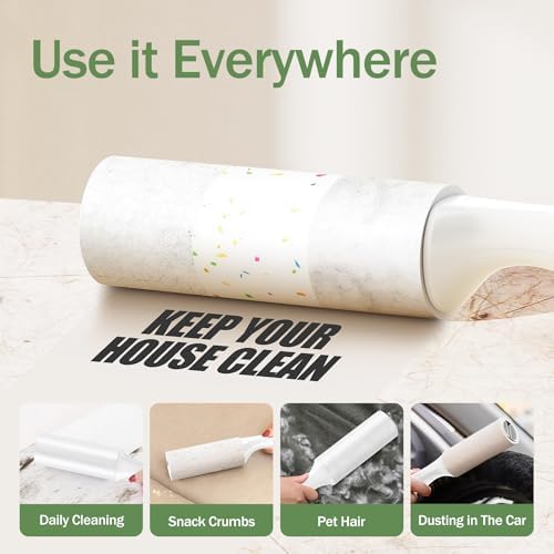 Mini Lint Roller 4 Pack for Pet Hair, 200 Sheets Total - Image 5