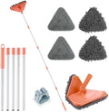 RONSUNG Wall Cleaner Mop, 82-Inch Handle, Baseboard Cleaner Tool, 4 Pads by RONSUNG