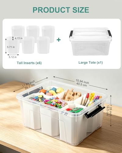EOENVIVS Clear Storage Bins - Image 2