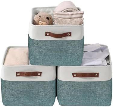 DECOMOMO Storage Bins, Large Fabric Storage Baskets by DECOMOMO