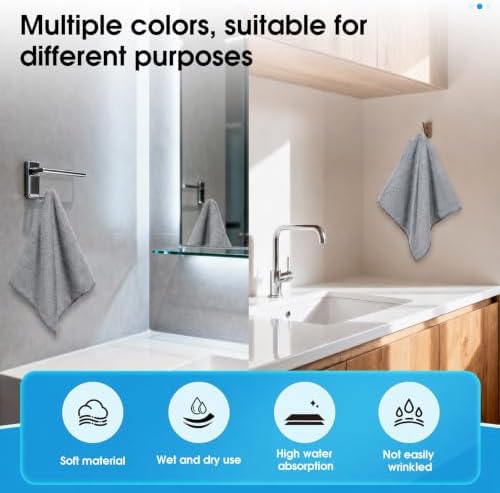 QYL Microfiber Cleaning Cloth, 12 Pack Cleaning Rags, Cleaning Towels, - Image 4