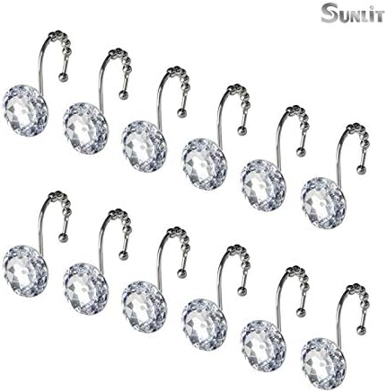Sunlit Luxury Design Round Clear Diamond Crystal Gem Bling - Image 3