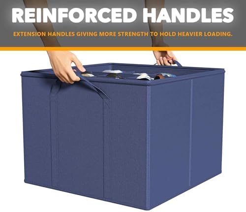 SpaceAid Shoe Organizer for Closet, 2 Pack Foldable Shoe Storage Containers - Image 5
