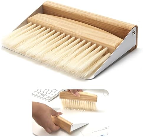 1 Set of mini Desktop Cleaning Broom and Dustpan Set, high-end Iron Sheet by Unknown