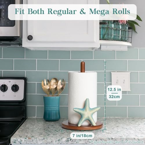 Starfish Paper Towel Holder Coastal Beach Kitchen Decor Decorative Nautical - Image 3