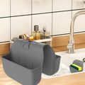 Sponge Holder for Kitchen Sink, Silicone Sink Saddle Caddy Organizer Rack by OKeanu