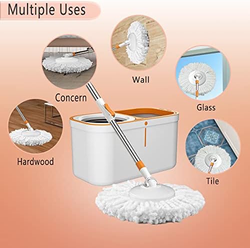 61" Spin Mop and Bucket Set, Wringer System - Image 2