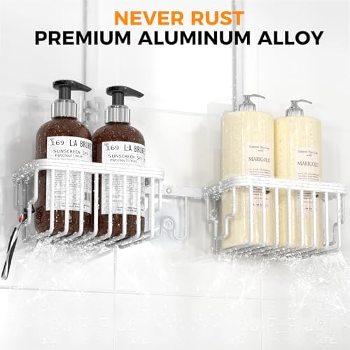 Adjustable Aluminum Shower Caddy Hanging - Image 3
