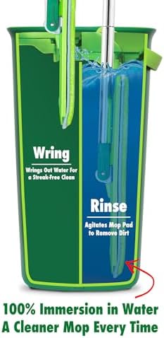 Libman Rinse 'n Wring Mop and Bucket System, 1 Microfiber Pad Included - Image 2