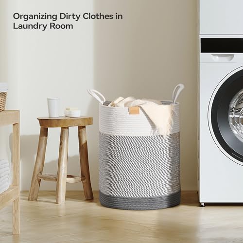 Nunsino Laundry Hamper 62L, Large Laundry Basket - Image 3