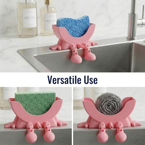 Cute Smiley Sponge Holder, Kitchen Sink Caddy - Image 5