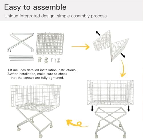 Rolling Laundry Basket with Wheels - Image 6