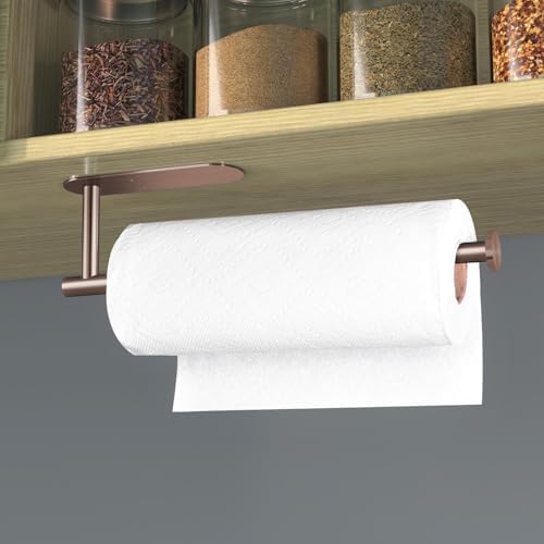 VAEHOLD Adhesive Paper Towel Holder Under Cabinet Wall Mount - Image 5