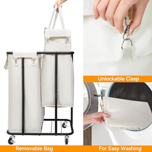 WOWLIVE Double Laundry Hamper - Image 6