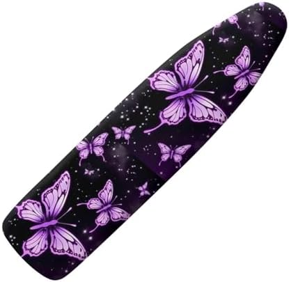 Purple Butterfly Ironing Board Cover Pretective Covers 15 x 54 Heavy Duty Iron by Oamsistay