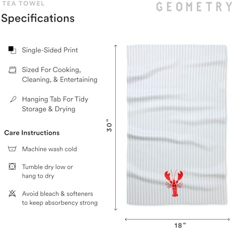 GEOMETRY Tea Towels – Spring & Summer Collection – Quick-Dry, Ultra-Absorbent - Image 6