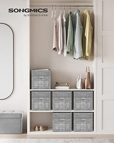 SONGMICS Storage Cubes, 11.8-Inch Foldable Closet Organizers - Image 2
