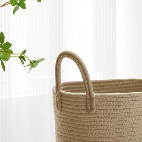 VIPOSCO 58L Tall Woven Laundry Basket Hamper - Image 3