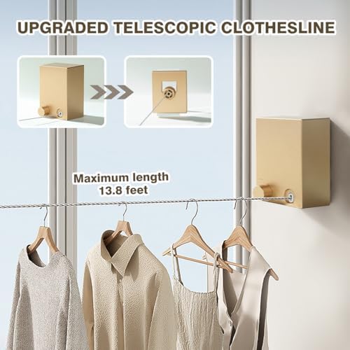 Retractable Clothesline, Retractable Clothesline Indoor, Laundry Line - Image 2