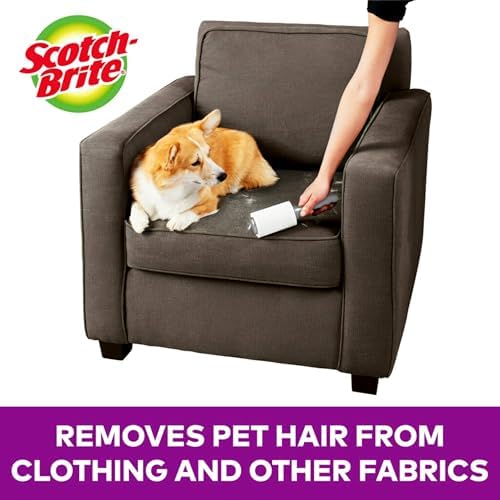 Scotch-Brite Pet Extra Sticky Lint Rollers 4 Rollers 48 Sheets Per Roller 192 - Image 2