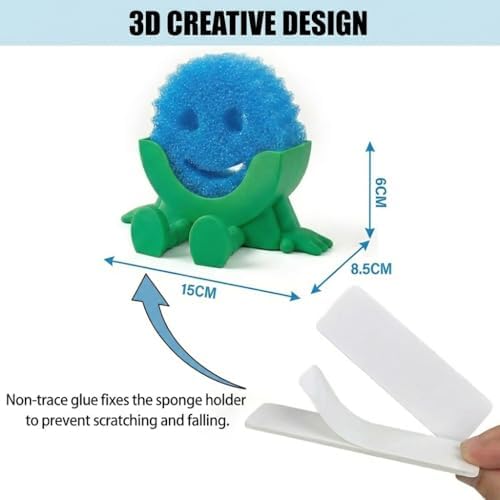 Creative Drainage Sponge Holder: Traceless Glue, 3D Printed Funny Kitchen Sink - Image 3