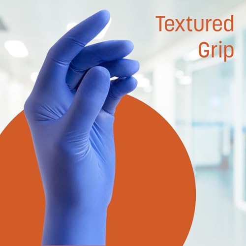 Caring Nitrile Exam Gloves, Powder-Free, Disposable Gloves - Image 2