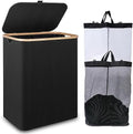 IEGrow Laundry Hamper with Lid, 150L Laundry Basket with 2 Mesh Bags by iEGrow