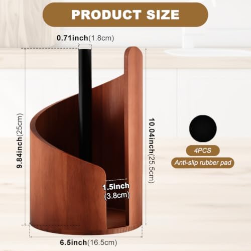 Wooden Paper Towel Holder, Mountain Paper Towel Holder - Image 2