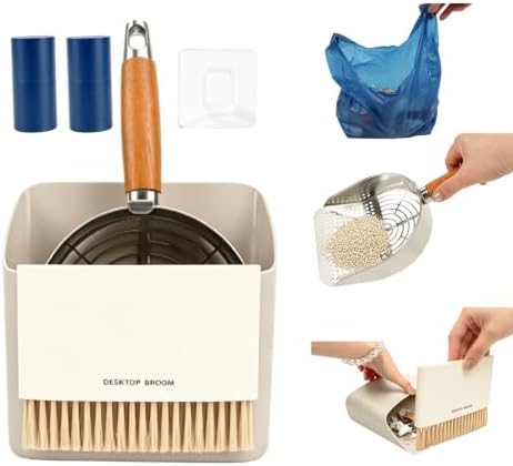 Cat Litter Scoop with Holder, 4‑in‑1 304 Stainless Steel Rust‑Proof Litter by Unknown