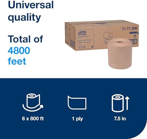 Tork Hand Towel Roll, 6 Rolls x 800 ft - Image 2