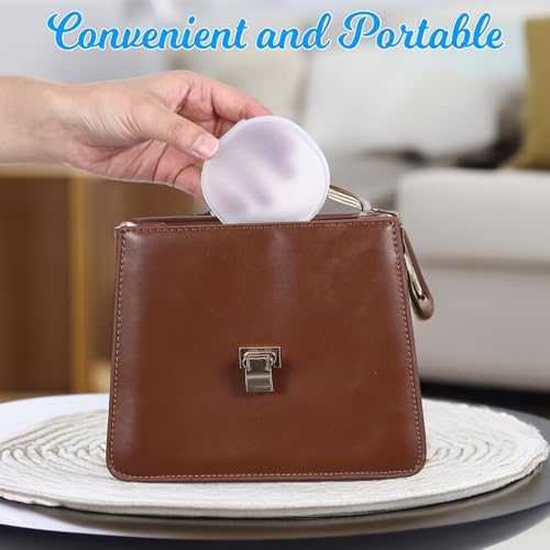 QfwdfcTrenz 4Pcs Plastic Cotton Round Holder Cosmetic Cotton Pad Holder White - Image 7