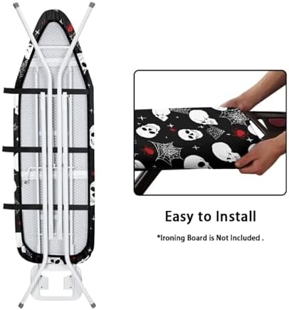 Ghost Ironing Board Covers 15x54 Inch Ironing Board Pad Protective Cover - Image 4