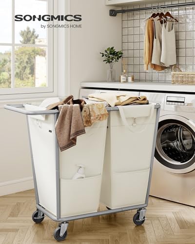 SONGMICS 2-Section Laundry Basket - Image 2