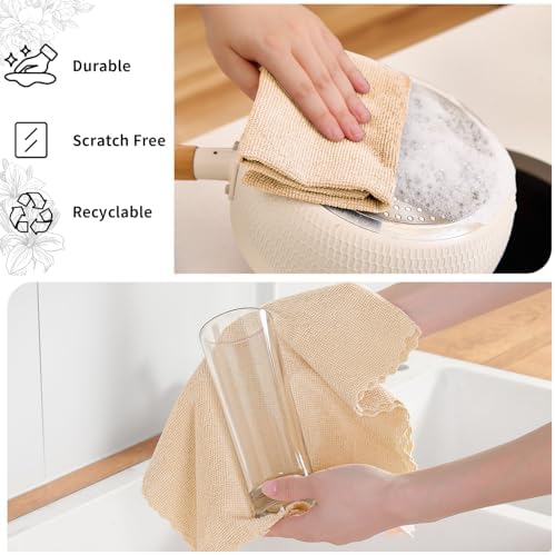80 Pack Microfiber Cleaning Cloth Roll, Lint Free Rags & Tear Away Reusable - Image 2
