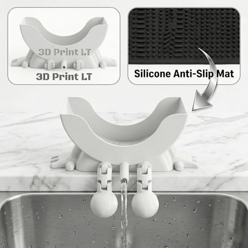 Cute Smiley Sponge Holder, Kitchen Sink Caddy - Image 4