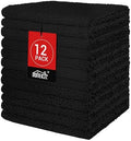HOMEXCEL Black Washcloths 12 Pack, Highly Absorbent and Soft Microfiber Face by HOMEXCEL