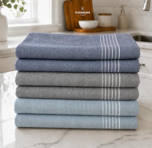 CLOUDSCAPE Kitchen Towels Cotton by CloudScapeLinen
