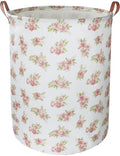 NTAOHAMPER Pink Flower Laundry Hamper, laundry Basket, Nursery Hamper, by NTAOHAMPER