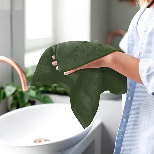 GLAMBURG Ultra Soft 6-Piece Hand Towel Set 16x28-100% Ringspun Cotton - Image 5