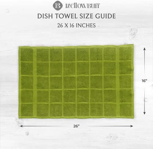 100% Cotton Terry Dish Towels, 4 Pack Plain, 16 x26 Inches, Super Soft and - Image 4