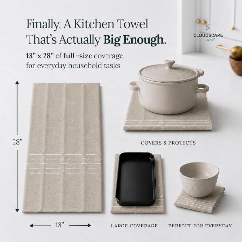 CLOUDSCAPE Kitchen Towels Cotton - Image 3