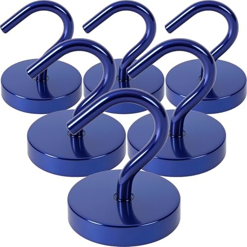 Neosmuk Magnetic Hooks Large Opening, 80lb+ Cruise Hooks, 6 Pack by Neosmuk