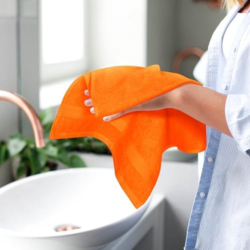 GLAMBURG Ultra Soft 6-Piece Hand Towel Set 16x28-100% Ringspun Cotton - Image 5