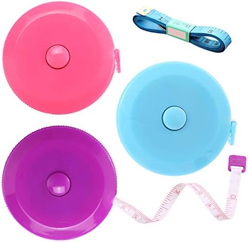 Tape Measure Body Measuring Tape, Retractable 60 Inch Soft Mini Measuring Tape by BUSHIBU
