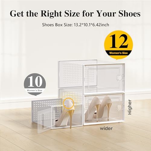 Kuject X-Large Shoe Storage Boxes 12 Pack - Image 2
